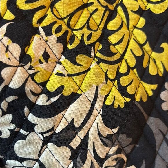 Vera Bradley Black and Yellow Crossbody Purse with Matching Wallet- Preowned - Picture 10 of 13